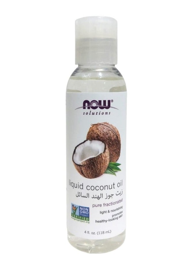 now Pure Fractionated Liquid Coconut Oil 118ml